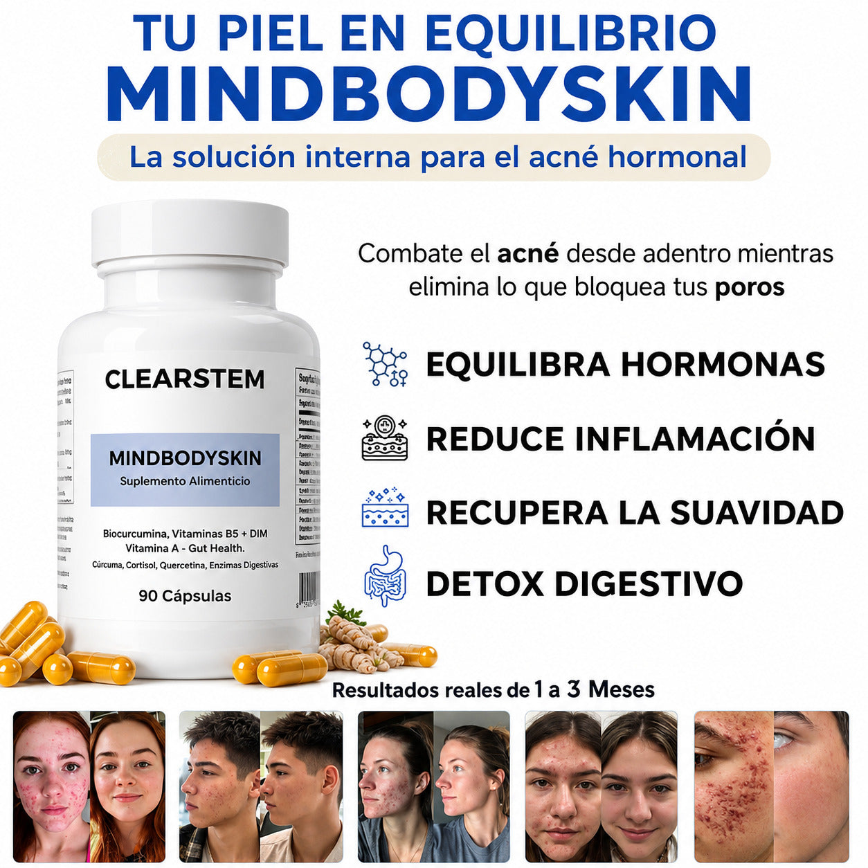 CLEARSTEM Mindbodyskin®  tu transformación de piel en 30 días, desde adentro