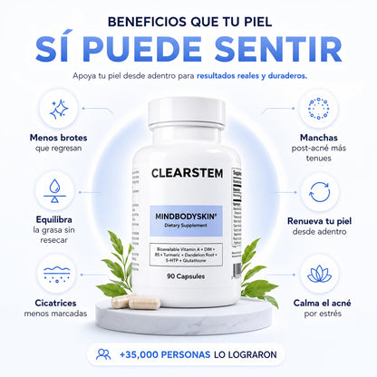 CLEARSTEM Mindbodyskin®  tu transformación de piel en 30 días, desde adentro