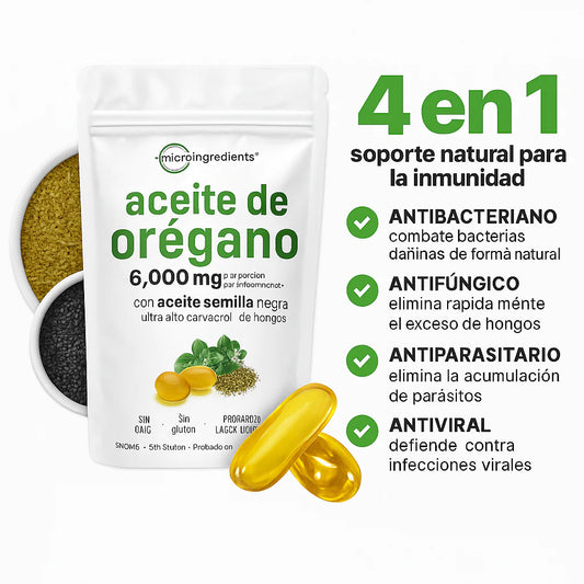 Aceite de Oregano con semilla negra