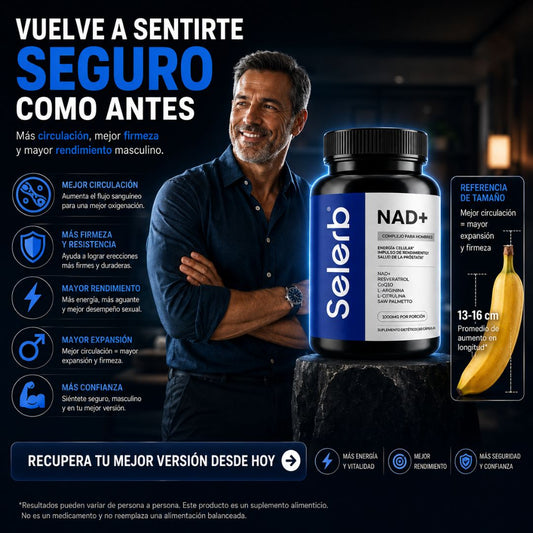 Selerb NAD+ Recupera tu rendimiento fisico y sexual desde el 1 dia