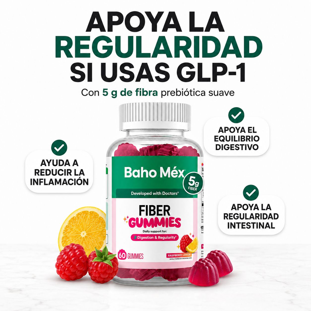 FIBRA PREBIÓTICA EN GOMITAS