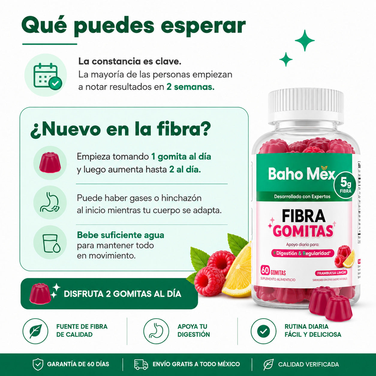 FIBRA PREBIÓTICA EN GOMITAS