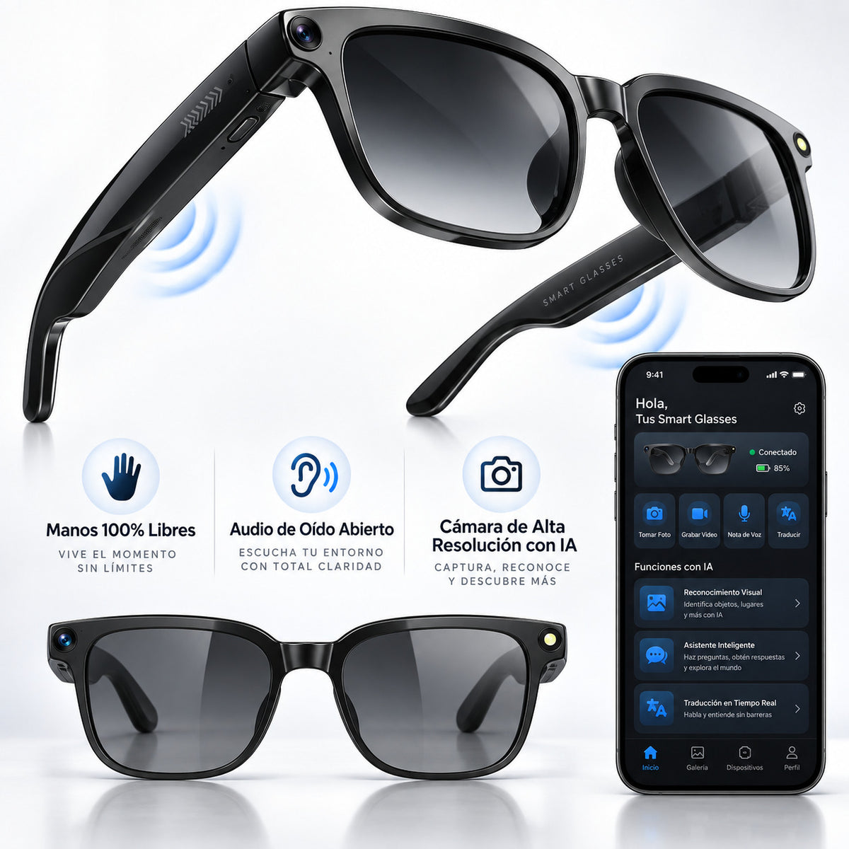 GAFAS CON CÁMARA DE IA