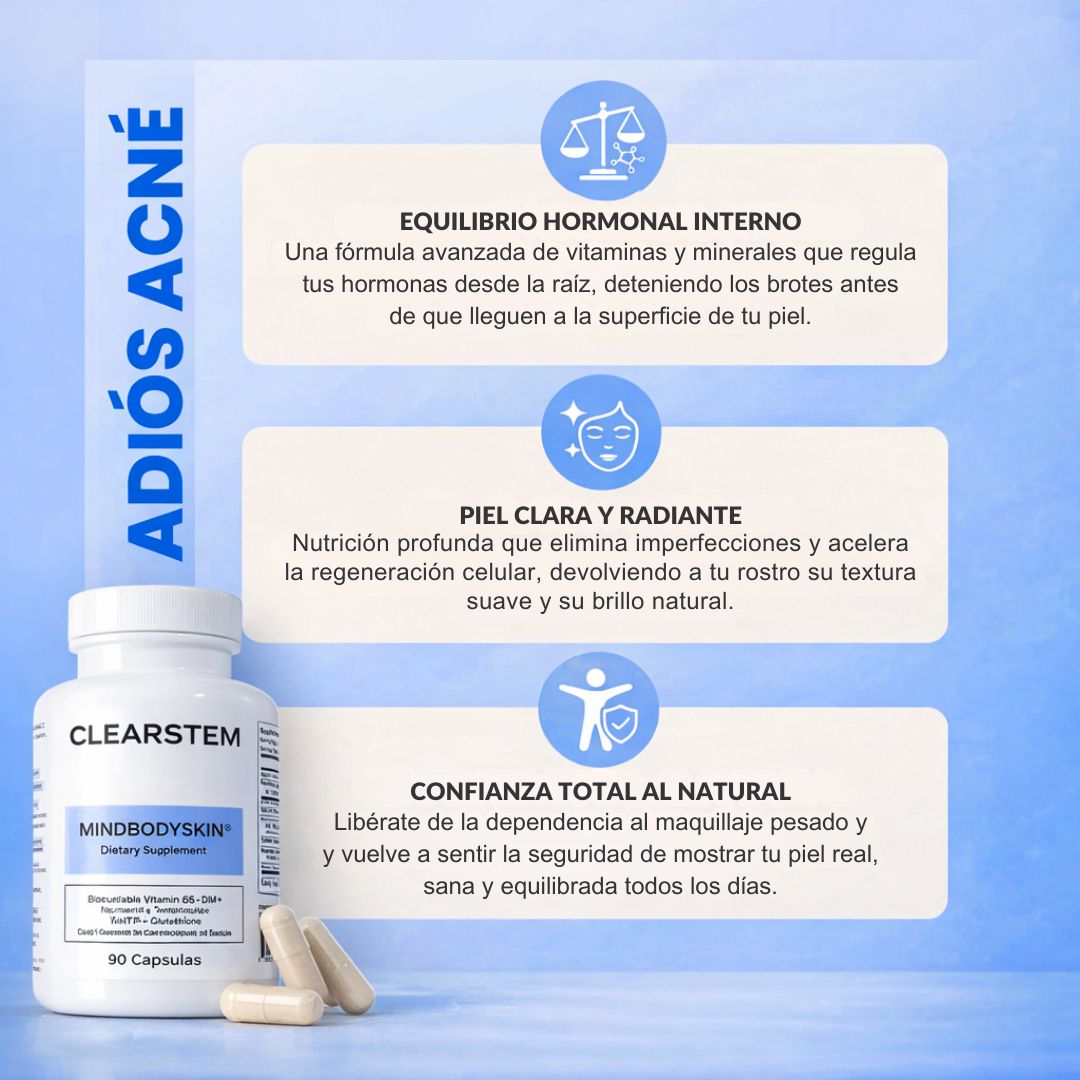 CLEARSTEM Mindbodyskin®  tu transformación de piel en 30 días, desde adentro