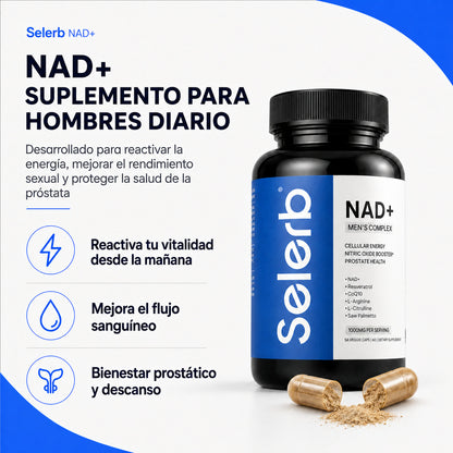 Selerb NAD+ Aumenta tu rendimiento sexual y fisico desde el 1 dia
