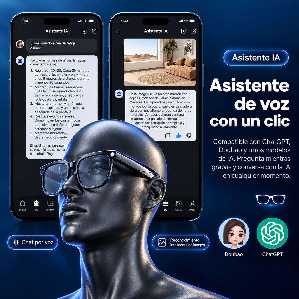 GAFAS CON CÁMARA DE IA