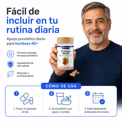 Suplemento para la Salud de la Próstata con Saw Palmetto